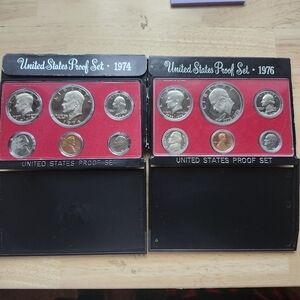 United States Proof Coin Set 1974 and 1976